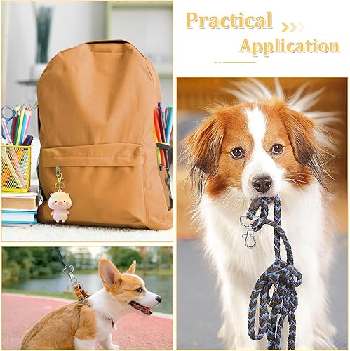 Miniatura 5 de PAXCOO Keychain Bulk with Key Chain Swivel Hook D Rings and Slide Buckles for Handbag Purse Hardware Craft (34 Inch)