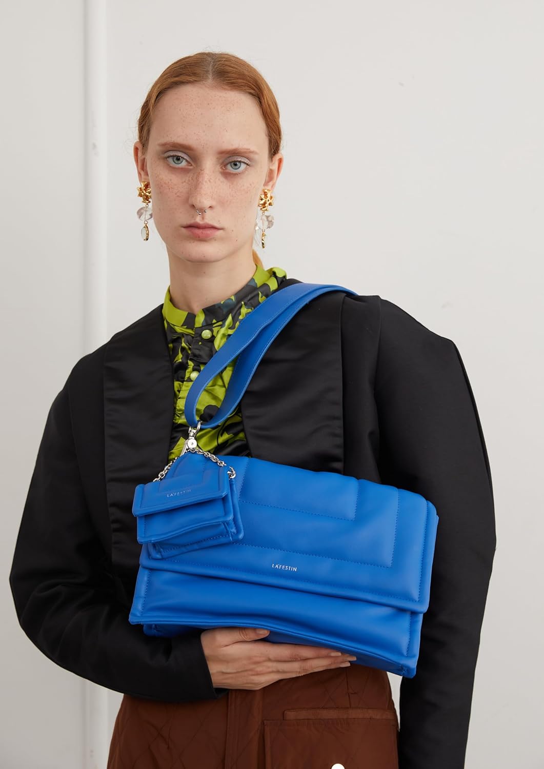 LAFESTIN PU Leather Shoulder Purses For Women With Mini Purse, Large Satchel Bags Adjustable Strap Women's Crossbody Handbags - Image 2