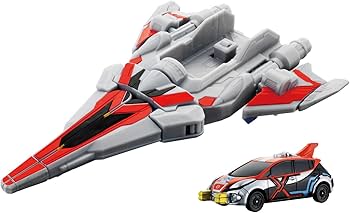 ウルトラマン DX-カーキャリー 赤白 アタック変形 ウルトラビークル ロッソフレイムビークル｜ウルトラマン