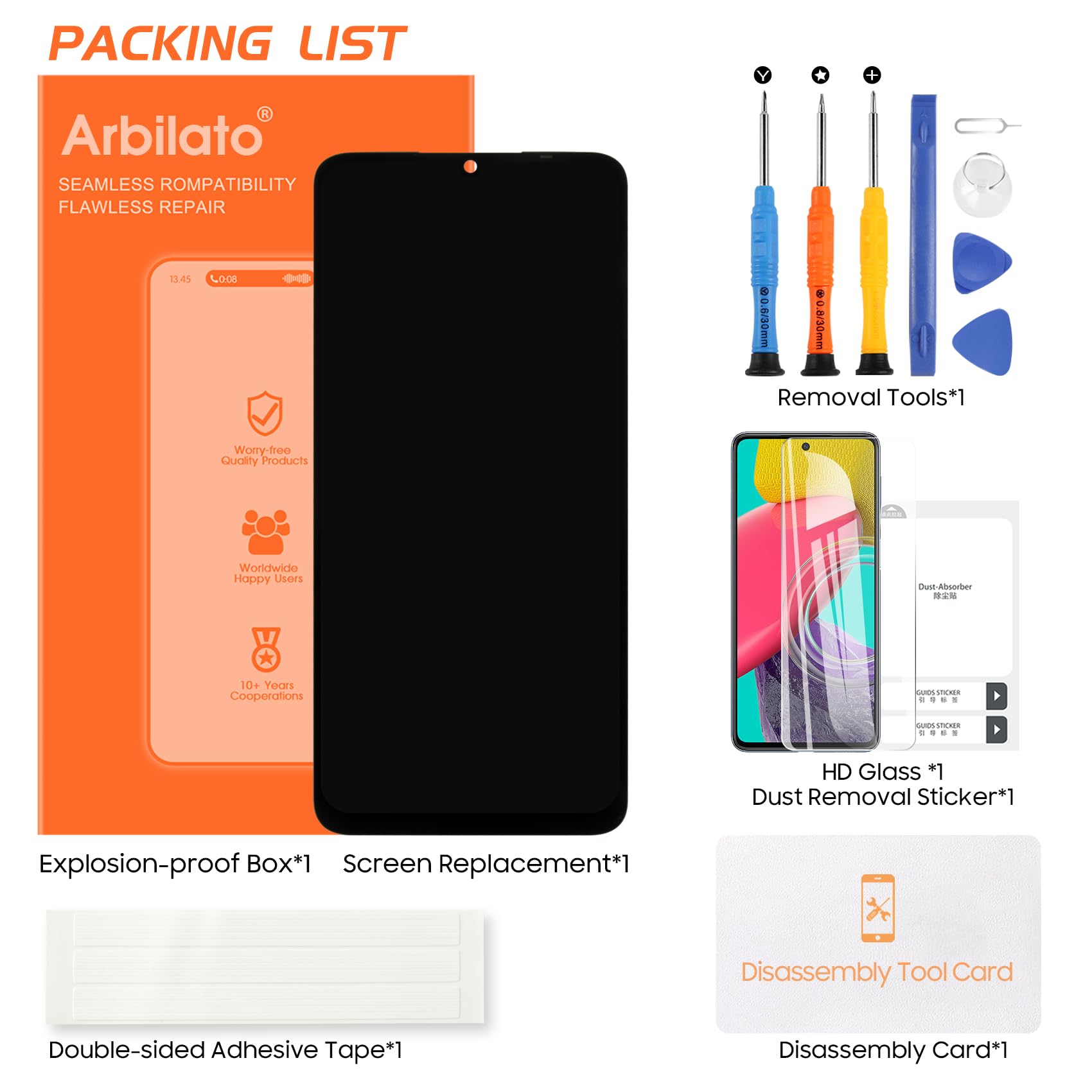 Schermo LCD per Xiaomi Redmi 13C, LCD Display Touch Screen Digitazer 23100RN82L,23106RN0DA,23108RN04Y Assembly Sostituzione con Kit di Riparazione