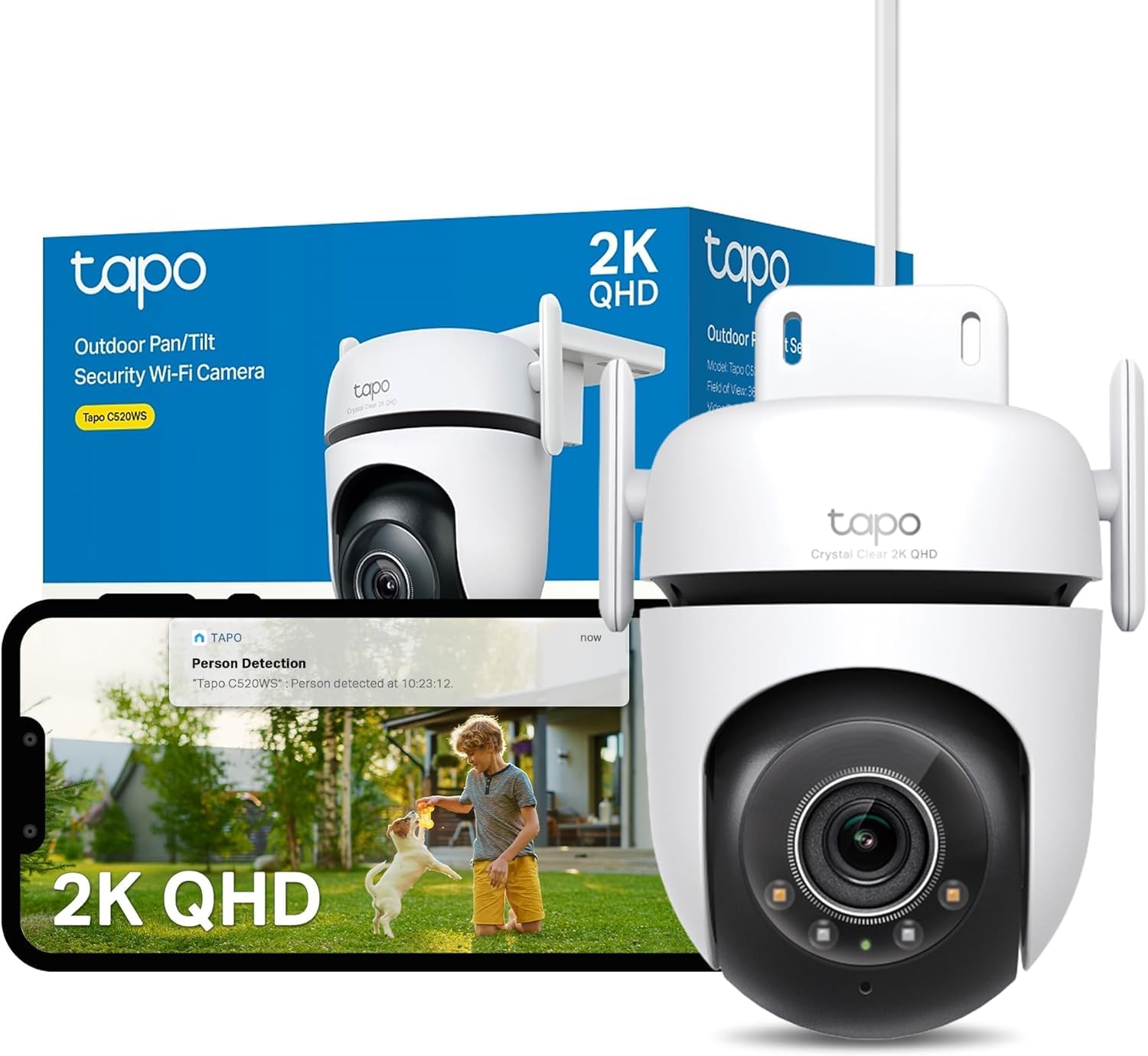 Caméra wifi 360° d’extérieur Tapo Tapo C520WS