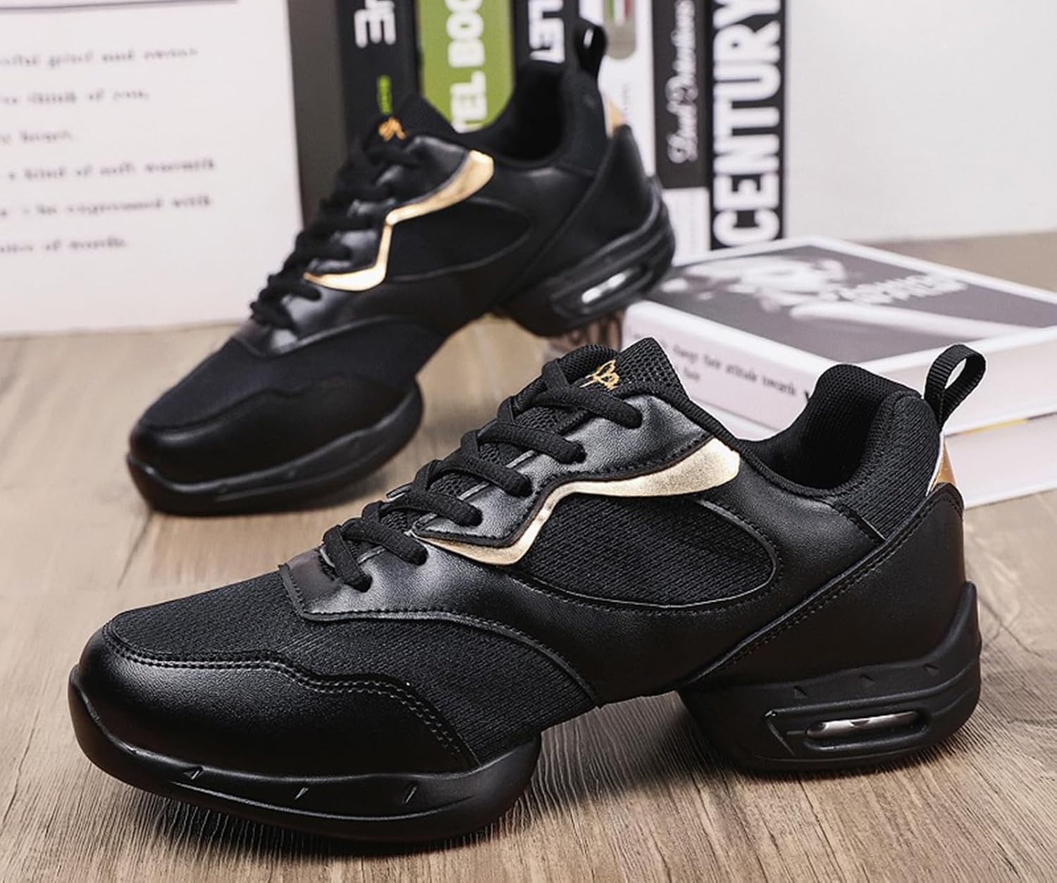 AOQUNFS Men Latin Dance Shoes Salsa Practice Competion Causul Dance Sneakers,Mode 201