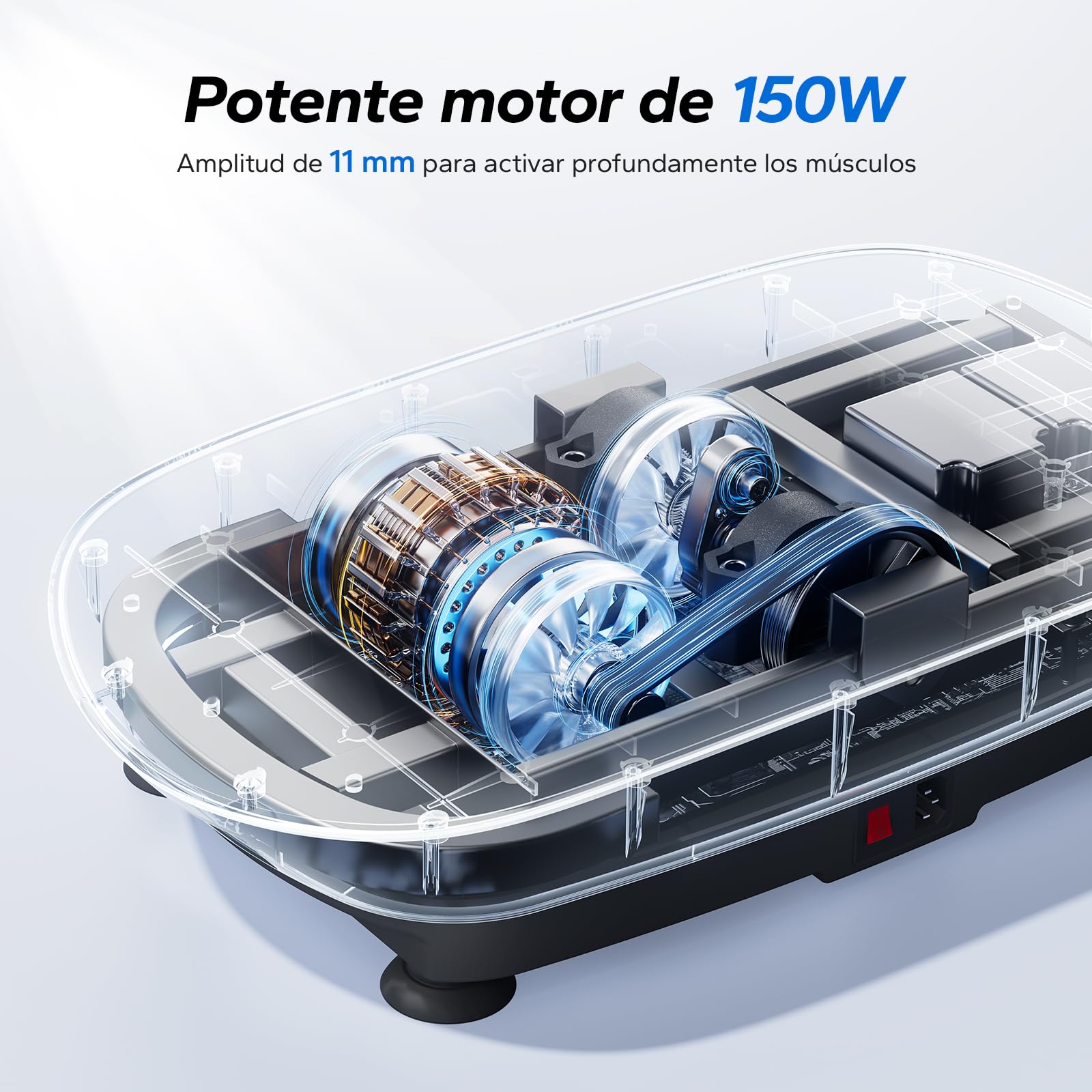 MERACH Plataforma Vibratoria, Potente Plataforma Vibración Muscular para Musculación y Moldeado, Control Automático de Velocidad, Altavoz Bluetooth Incorporado