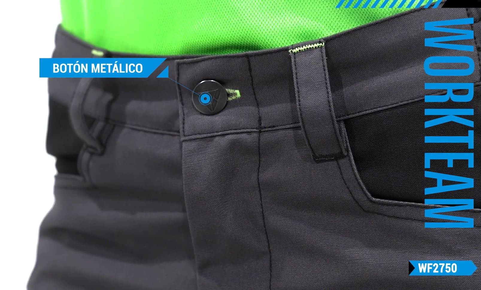Workteam Pantalón de Trabajo, Tejido Canvas (Extremadamente Resistente y Duradero). Elástico en la Cintura. Unisex Marino+Marino Oscuro+Rojo A.V. XL