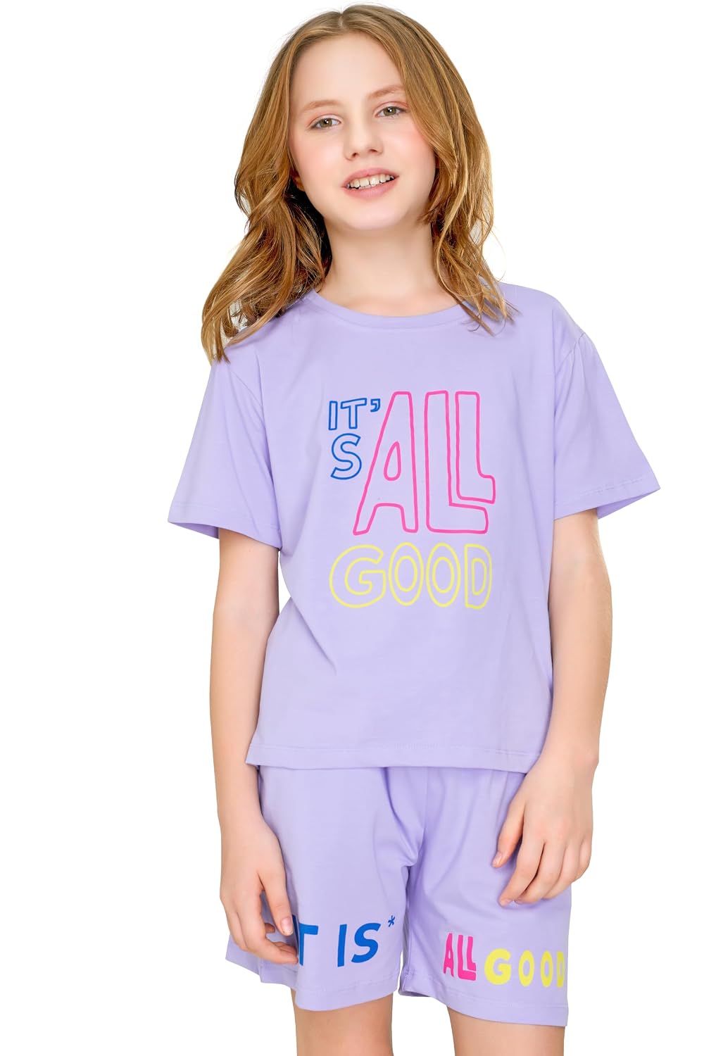 ZEYO Night Suit for Girl's Typography Printed Cotton Night Dress of Top and Short's Set 5551 - Review, Price and Buying Guide