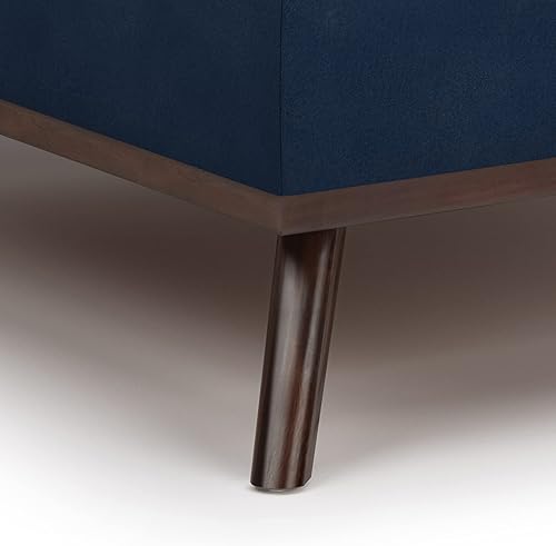 Miniatura 58 de SIMPLIHOME Owen - Bandeja rectangular moderna de mediados de siglo de 34 pulgadas de ancho, otomana pequeña para almacenamiento de mesa auxiliar, en