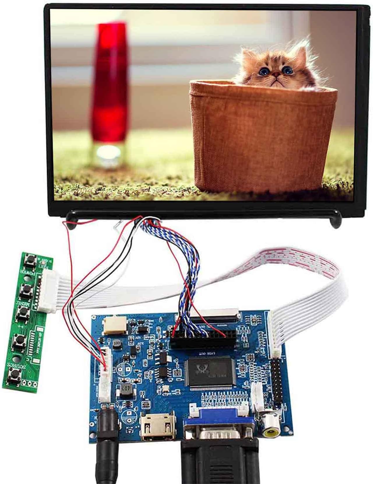 VSDISPLAY 7" 7 Inch 1280X800 IPS LCD Screen N070ICG-LD1 with VGA 2AV LCD Controller Board