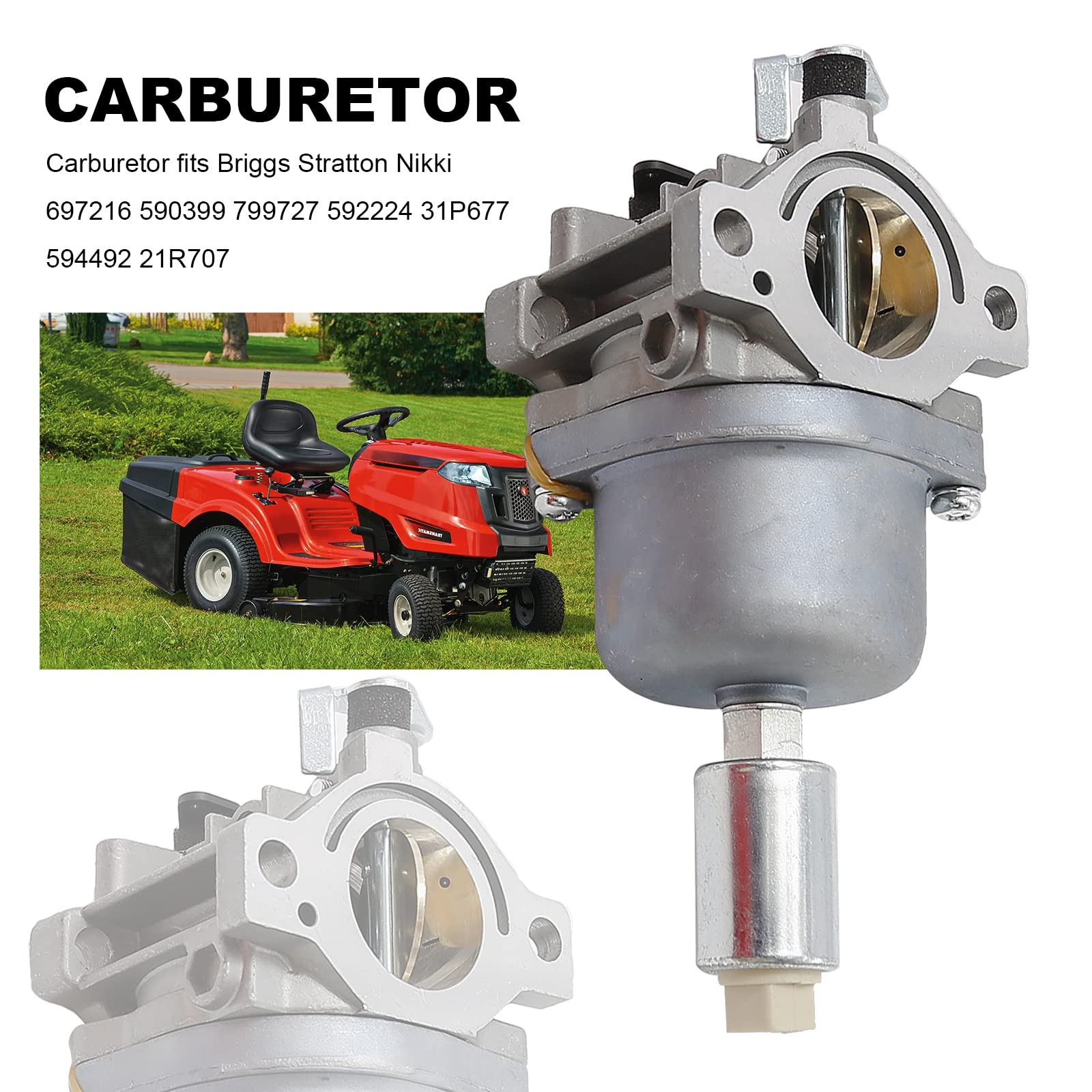 Carburatore Nikki Motore Briggs 11HP Originale - Foto 4