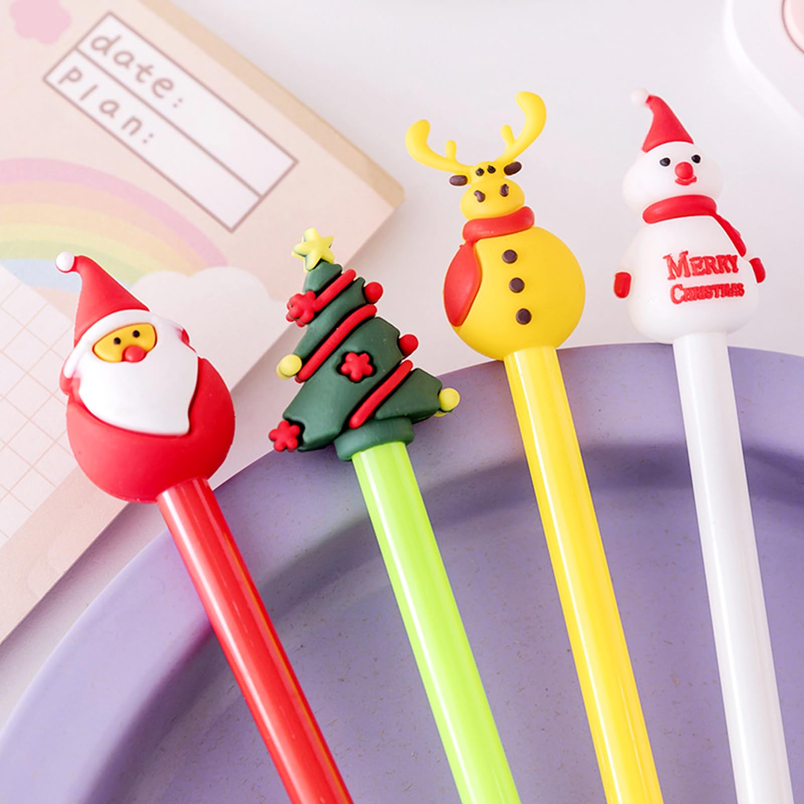 42 Stück Kugelschreiber Weihnachten Set, Cartoon S Produktbild-Vorschau 6