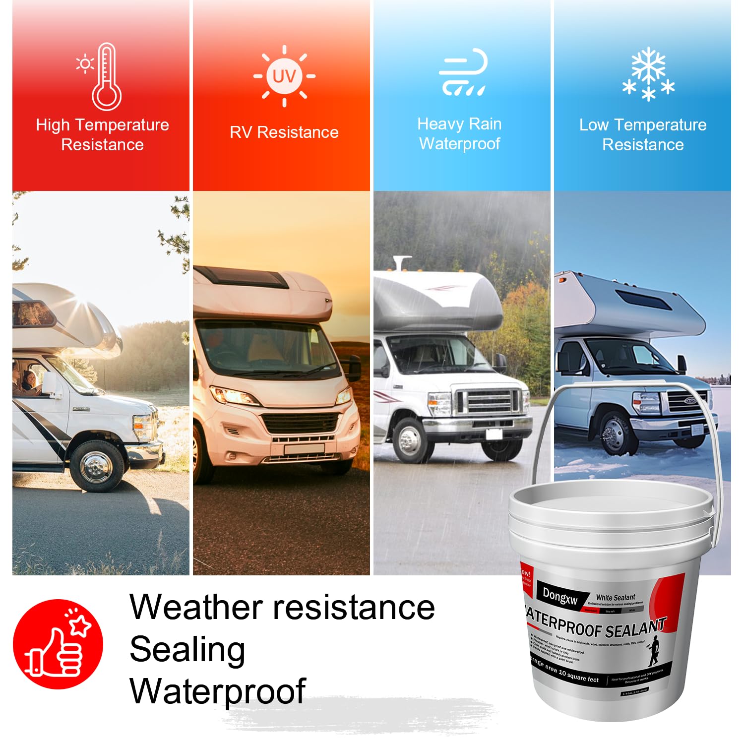 Snapklik.com : RV Silicone Sealants,RV Roof Sealant, Self-Leveling Lap ...