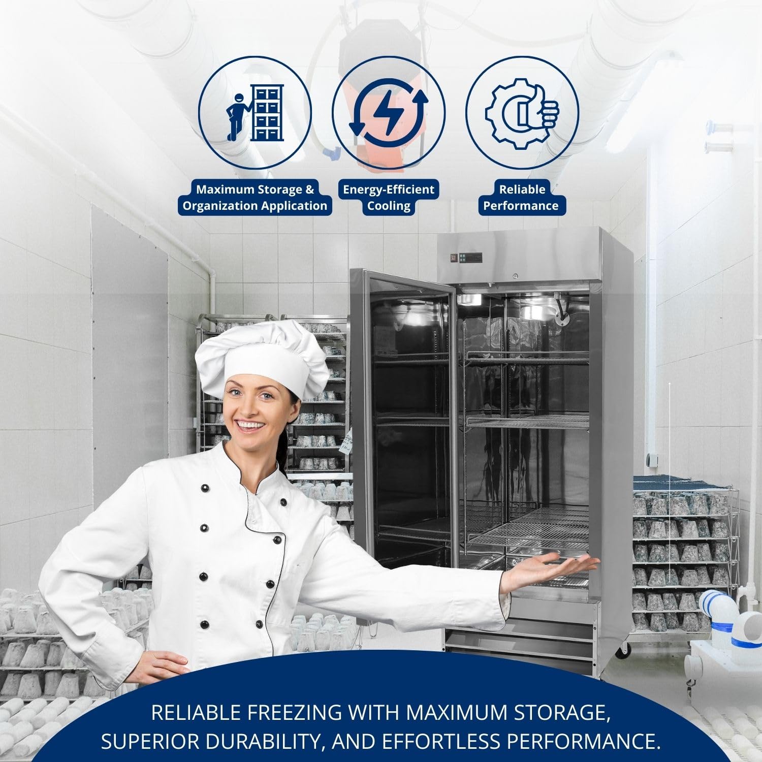 FSE 29-Inch Single Door Commercial Reach-in Refrigerator, 23 Cubic Feet, Stainless Steel, 115 v, (MRRF-1D)
