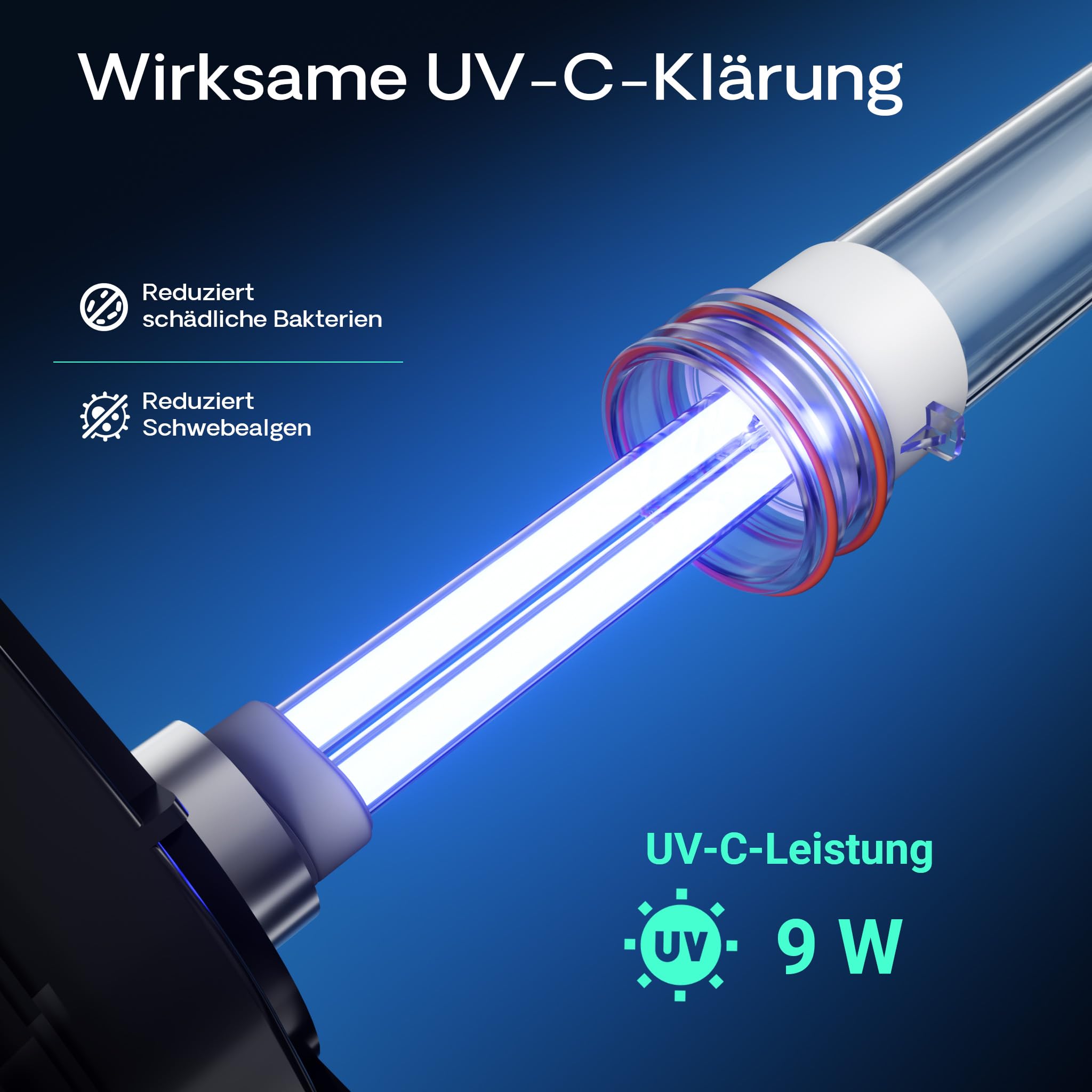 SunSun HW-402B Aquarium Außenfilter 1000 L/h mit 9 W UVC Klärer und 3 Stufen inkl Filtermaterial, Filtemedien, Filterpumpe
