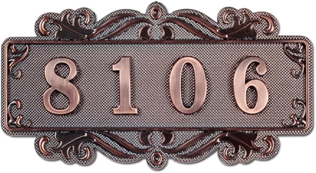 Amazon オーダーメイド 部屋番号 プレート 室名札 アパート オフィス マンション ホテル お部屋 ドア用 番号札 ナンバープレート レトロ感 カスタマイズ 部屋番号札 光沢のある おしゃれ 高級感 ドア番号タグ ルームナンバープレート 立体 3 4桁 番号札 荷札