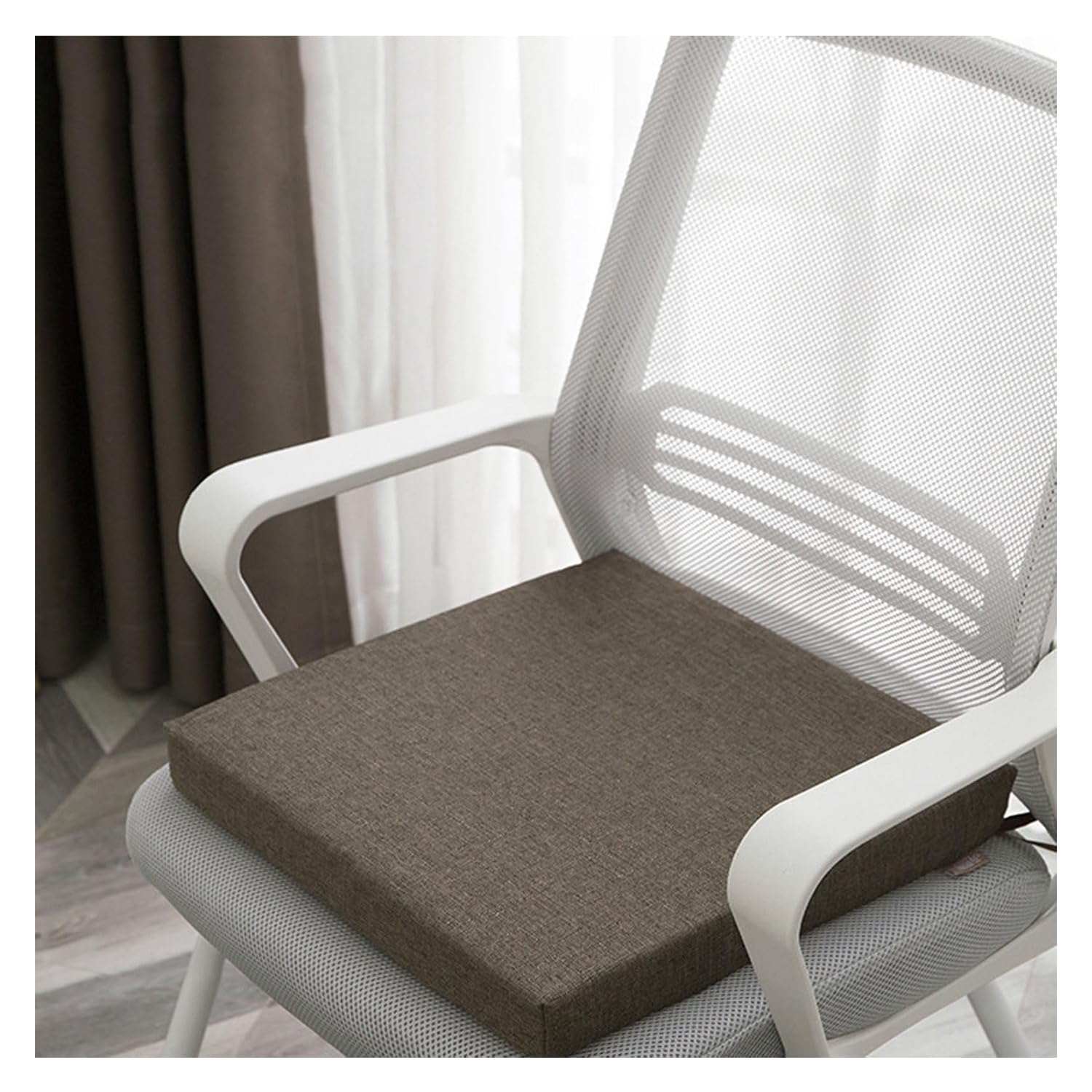 Cojin Silla Oficina Cojines Sillas Cocina Cojines para Sillas Cojin Silla Ruedas Cojines Sofa DiseñO Antideslizante Cojin Silla Comedor Brown 40 * 40 * 7.5cm