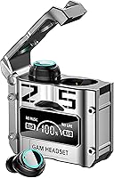 Vista 9 de M25 BT5.3 - Auriculares deportivos inalámbricos con cancelación de ruido ambiental, IPX7 impermeable, estéreo Bluetooth, 4 micrófonos integrados