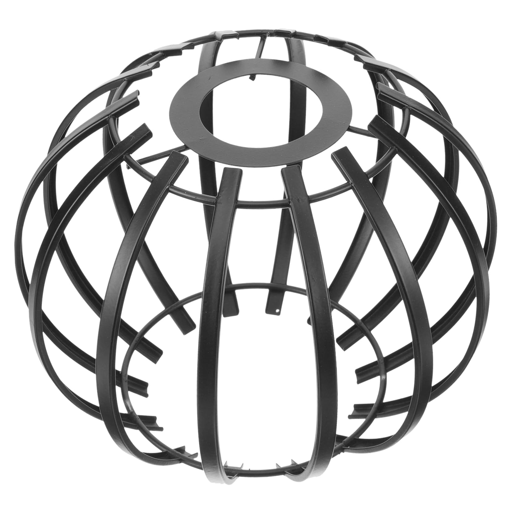 Alipis Pendant Light Shade Round Lampshade 16.5x13.5cm Iron Light Bulb Cage Guard Lighting Accessory for Home and Cafe Ceiling Hanging Lamp