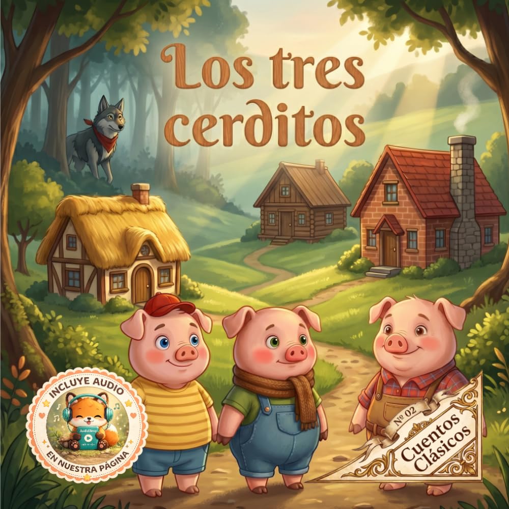 Los tres cerditos: Una historia de esfuerzo, ingenio y valentía (Cuentos Clásicos)