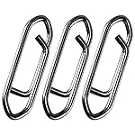 Alwonder 50PCS Fishing Power Speed Clips, High Strength Stainless Steel Speed Clip for Fishing Lure Quick Change, Freshwater Saltwater Crankbait Popper Lures Quick Snap Connector Tackle-75LB