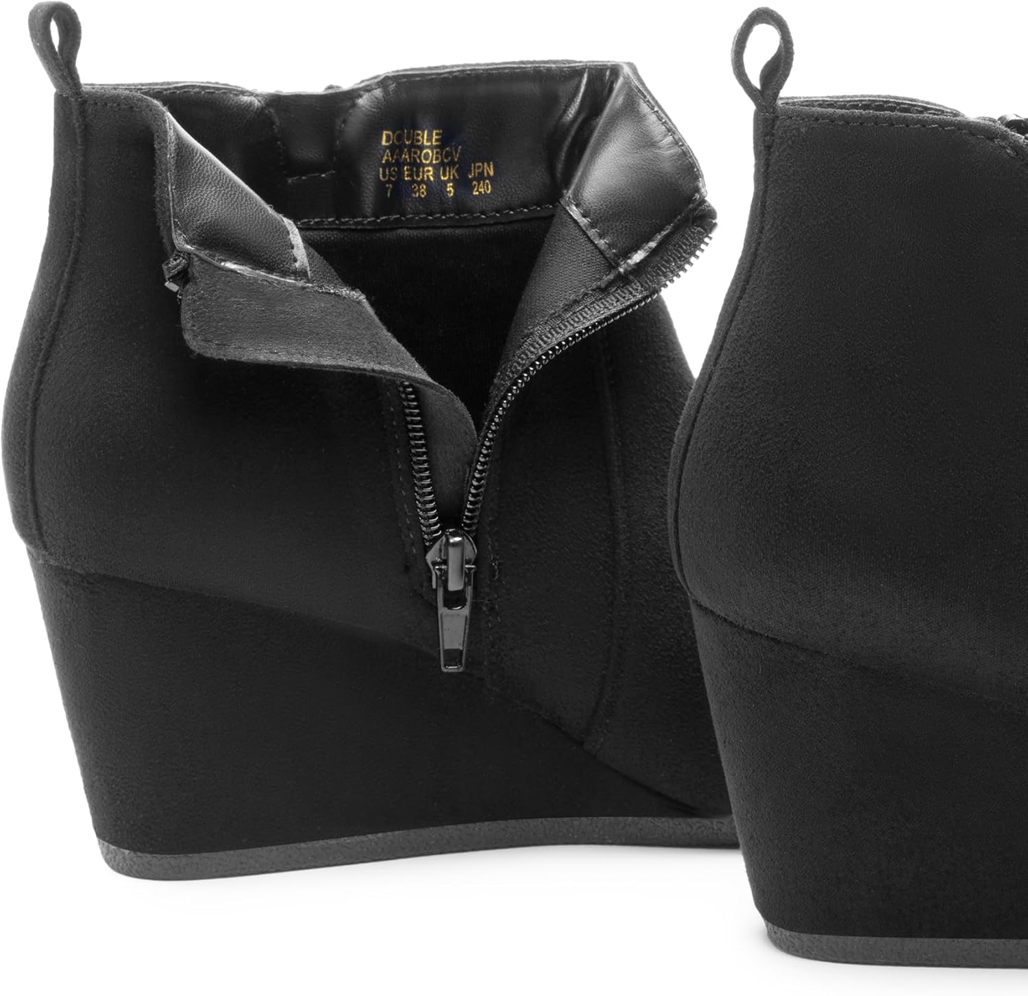 DREAM PAIRS Women's Suede Low Wedges Ankle Boots - Image 7