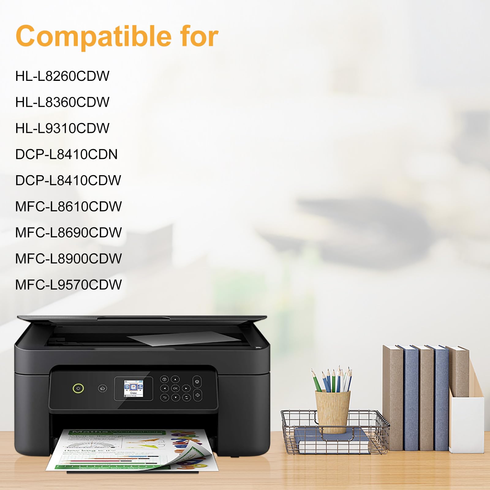 LeciRoba DR421CL - Tambour pour Brother DR421CL DR-421CL, utilisation avec Brother DCP-L8410CDW DCP-L8410CDWT HL-L9300CDWTZ HL-L9310CDWMT MFC-L9570CDWMT MFC-L9570CDWMT-L9570CDWTSP (BK/C/M/Y)