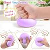 Giant Glitter Dumpling Squishy,Dumpling Squishy Stress Balls,Squishy Dumplings Toy with Steamer Box,Soft Squeeze Dumplings Squishys,Cute Soft Glitter Calming for Stress Relief,Boys Girls