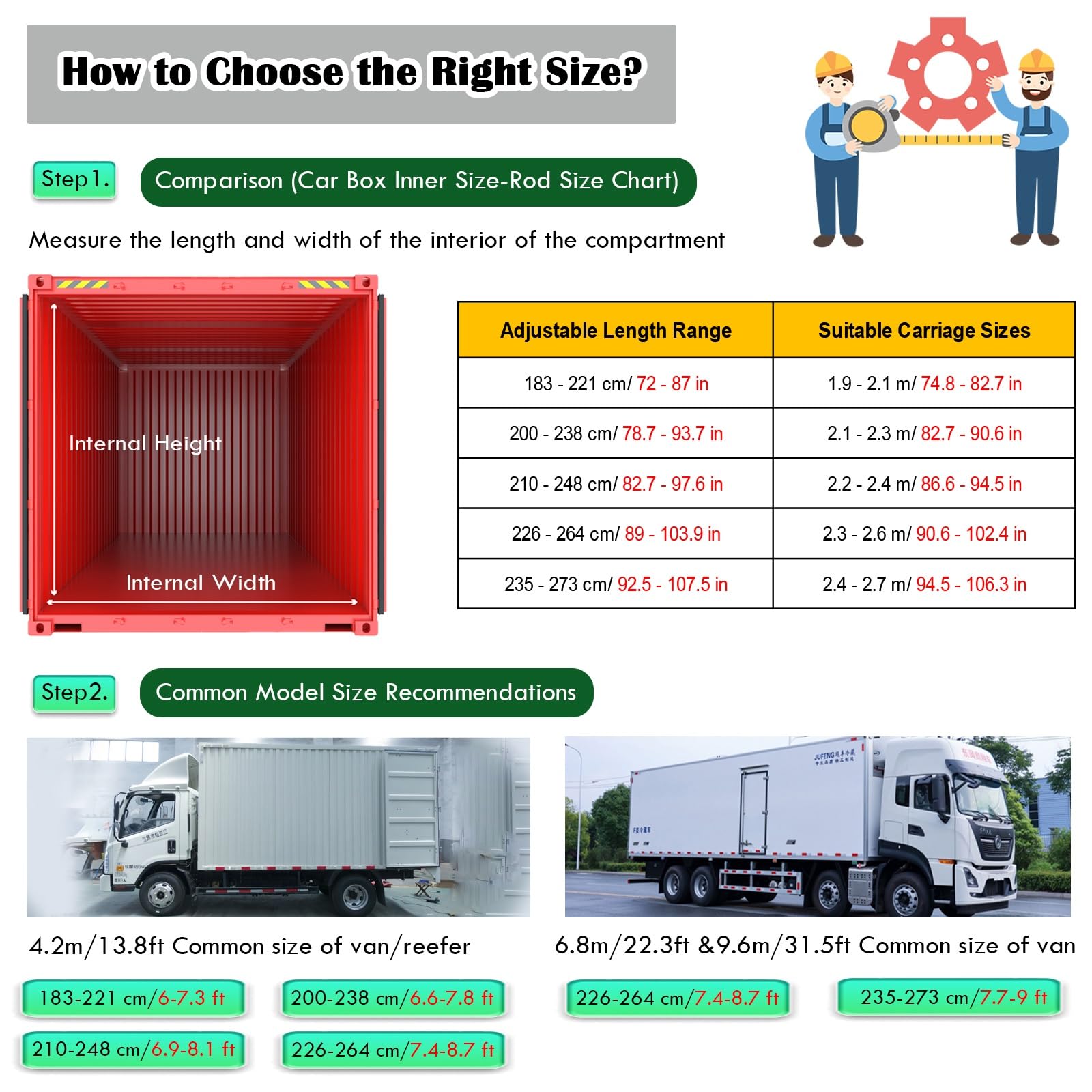 Verstellbare Ratschen-Ladestange 72 73 74 80 84 Zoll, Hochleistungs-Ladestangenstange for LKW-Ladeflächen for Anhänger/Pickups/SUV/Sattelauflieger(210-248 cm/82.7-97.6 inch)