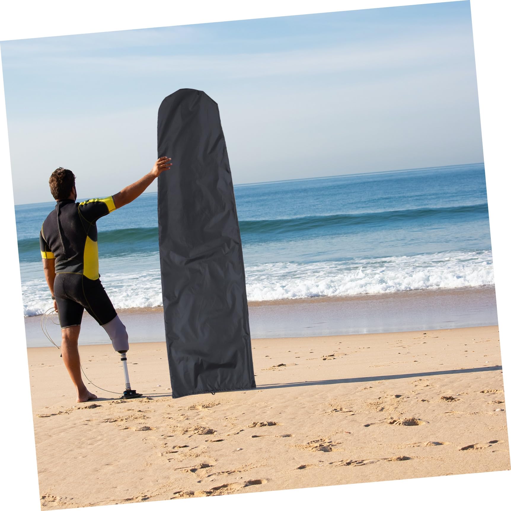 Mipcase Housse De pour Planche De Surf De Snowboard Léger Décoratif Anti-Rayures Anti-poussière Noir Facile À Laver