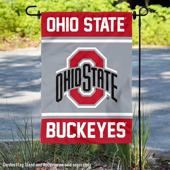 College Flags & Banners Co. Ohio State Buckeyes Garden Flag