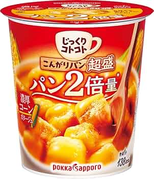 かりっとコーンさん専用 ポッカサッポロ こんがりパン 濃厚コーン カップ 1食（26.1g）×6