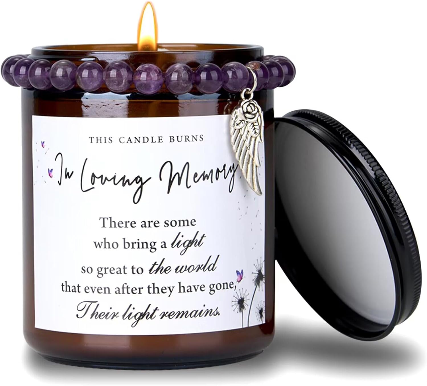 BARUN Sympathy Candle Memorial Candle with Memorial