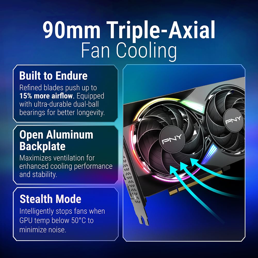 PNY GEFORCE RTX™ 5060 Ti 8GB ARGB Overclocked Triple Fan DLSS 4