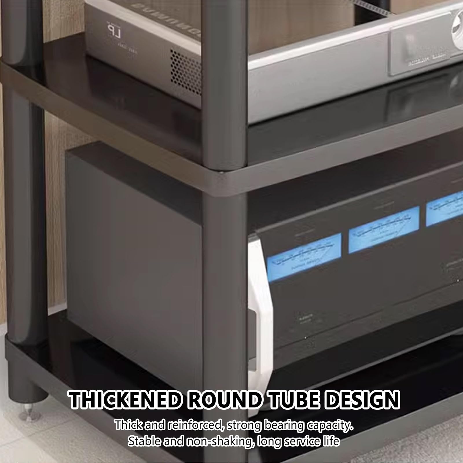 Moderno deposito di dischi in vinile, multistrato supporto stereo, componenti stereo Porta consolle, camera da letto supporto proiettore, Audio Av Media Stand, soggiorno DVD Media Componente rack.