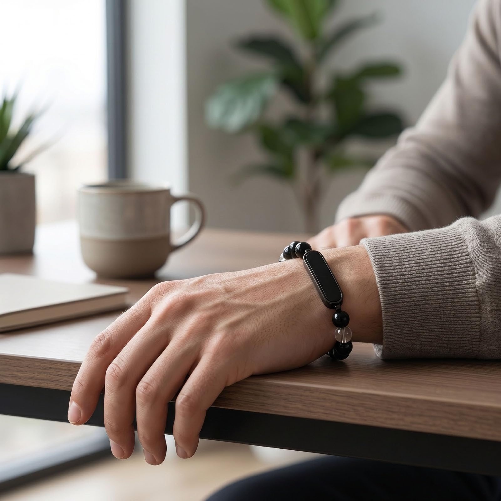 ASHATA Tracker d'activité avec Bracelet en Cristal Intelligent, étanche