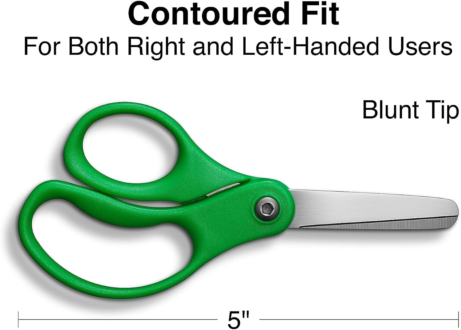TRU RED 5‑Inch Blunt Tip Scissors, Straight Handle, Right & Left Handed – Office & Classroom Scissors