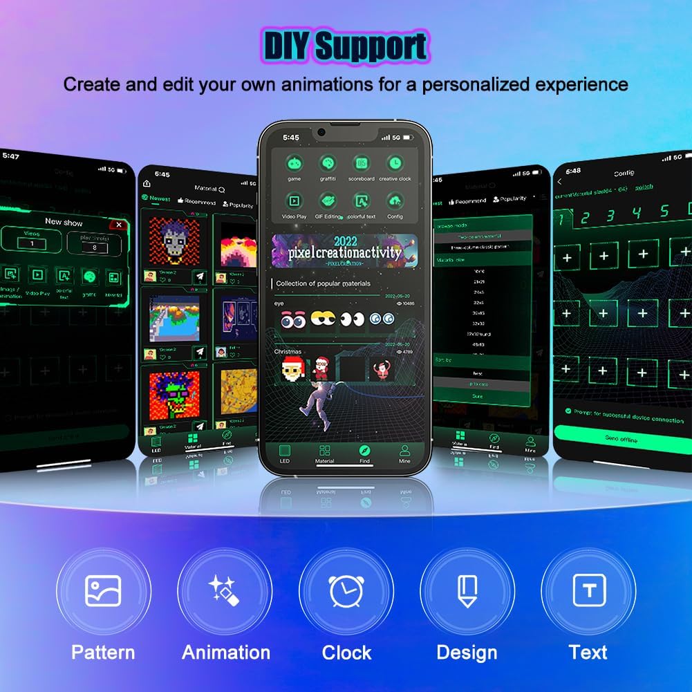 LED Eyes for Car Windshield, 1Pc 23.62"×4.72" Devil Eyes Light, Flexible Programmable LED Display for Cars & Trucks, Custom Scrolling Screen for Lightride Eyes, Car Sign & Advertising