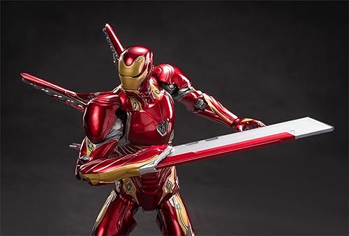 Miniatura 2 de OVONNI Figura de acción coleccionable MK50Ironman de 7 pulgadas (versión Deluxe), todas las articulaciones móviles, accesorios para múltiples armas