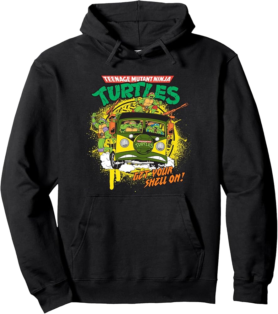 Turtles Get Your Shell On Van Pullover Hoodie