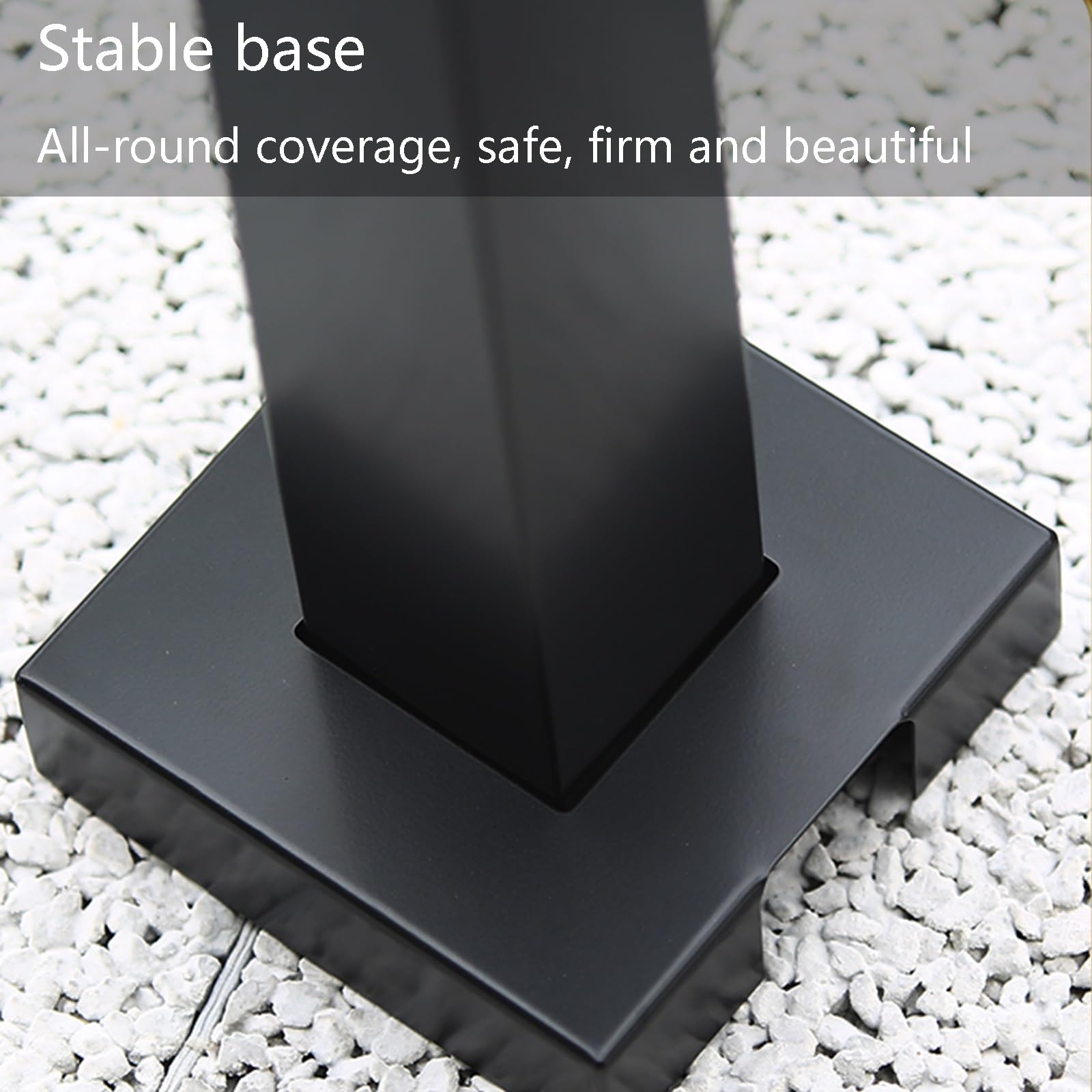 XBTGS Colonna d'acqua da giardino in acciaio inox con doppio rubinetto, rubinetto verticale antigelo per esterni per cortili e giardini, supporto resistente per un comodo accesso e, B