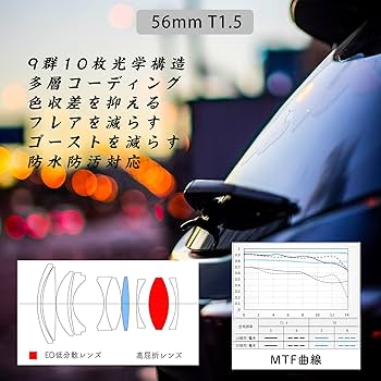 【最終セール】Viltrox 56mm T1.5 Eマウントレンズ Viltrox23mm / 33mm / 56mm T1.5シネレンズ SonyソニーEマウント