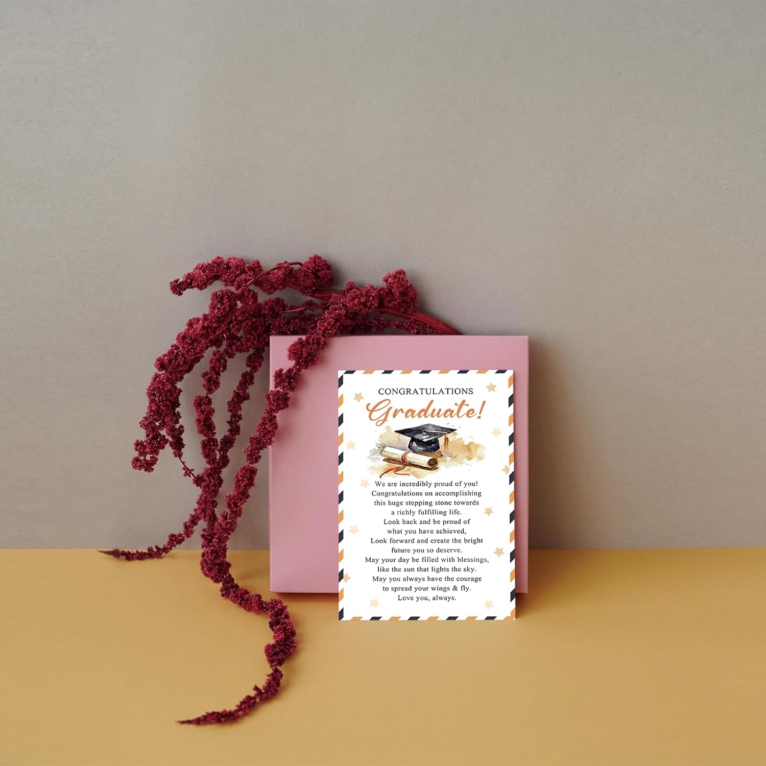 SuperShunhu Inspirational Graduation Card for Him Her, Funny Proud of You Card for Graduates, Poem Congratulations Gifts for Grads - Image 4