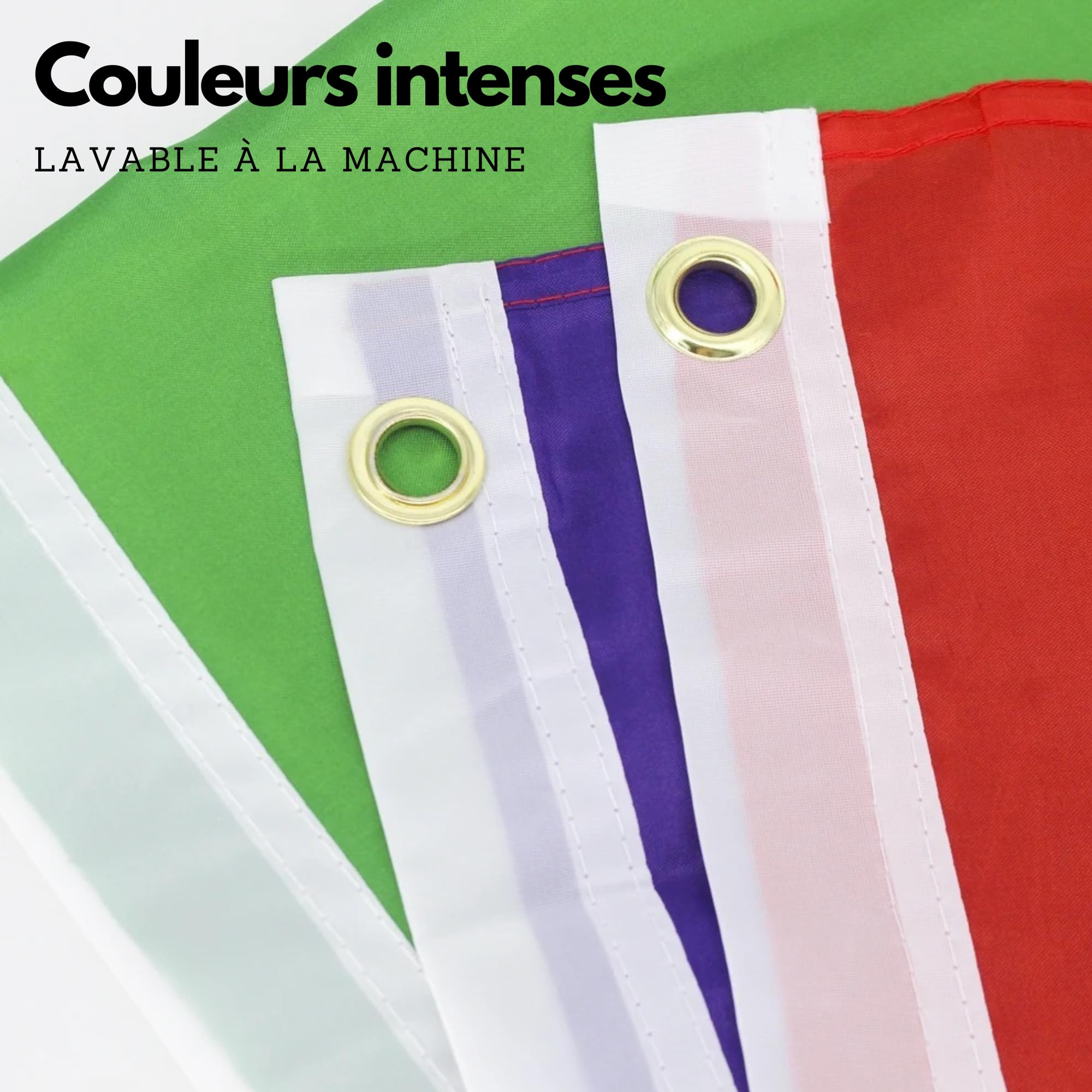 Drapeau LGBT 90cm X 150cm Avec 2 Oeillets Métalliques, Résistants