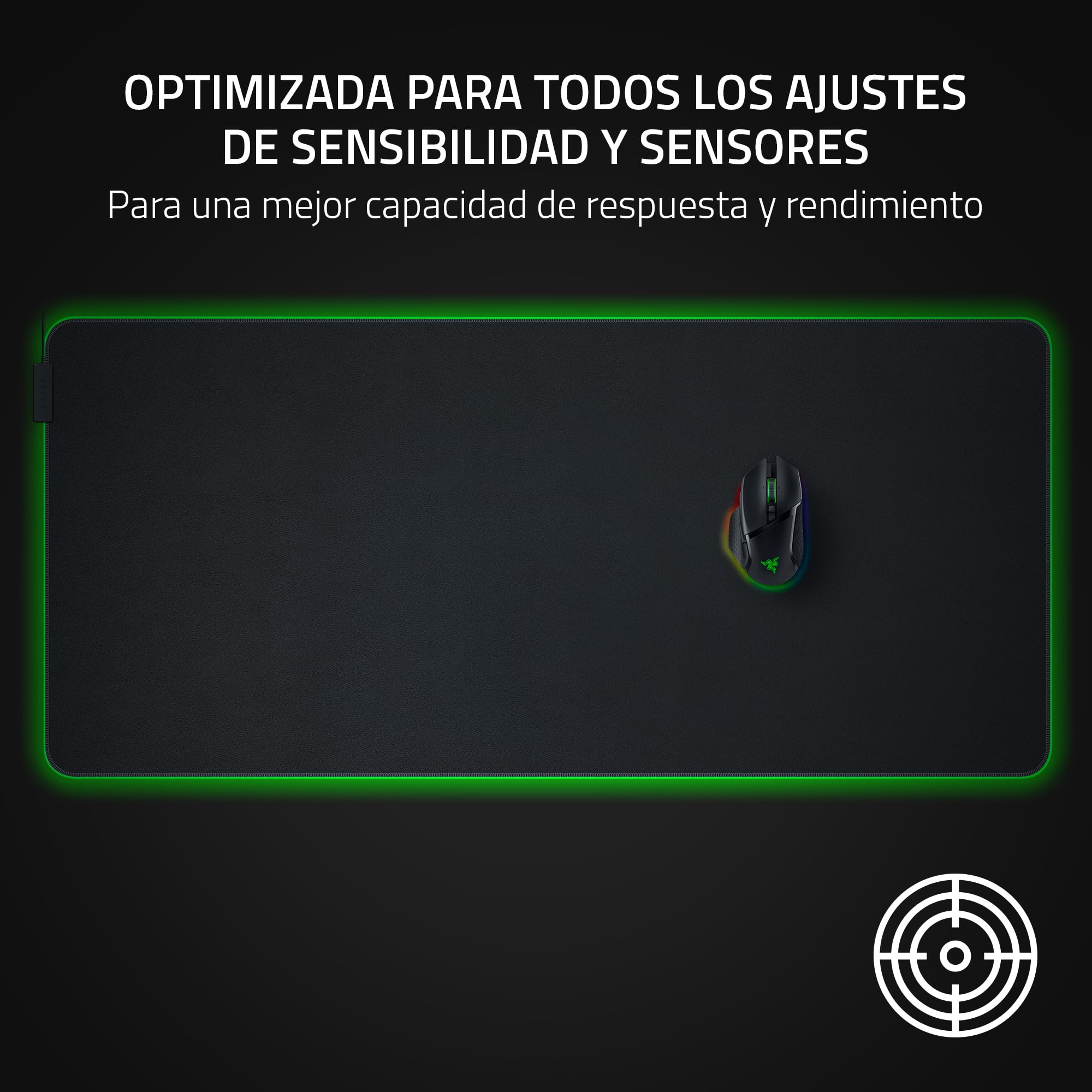 Razer Goliathus Chroma 3XL - Alfombrilla de ratón Suave para Juegos Superficie de Tela microtexturizada (Chroma RGB, optimizada para Todas Las configuraciones de sensibilidad y sensores) Negro