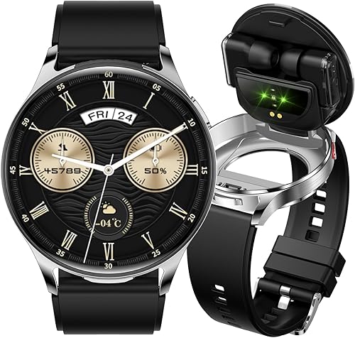 Reloj inteligente con auriculares, reloj inteligente Bluetooth 2 en 1, pantalla HD IPS de 1.39 pulgadas, reloj inteligente para hombres y mujeres,