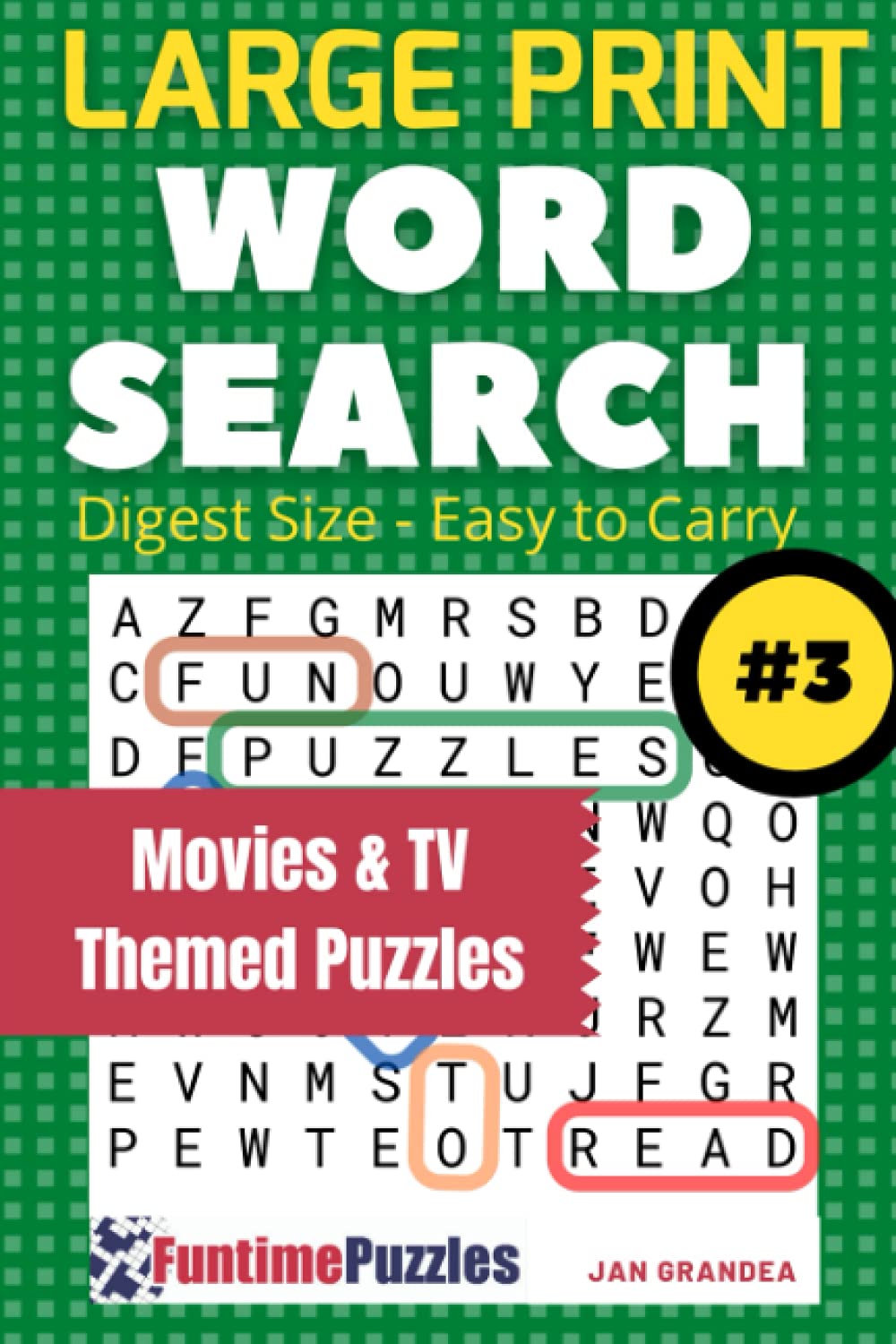 Word Search Large Print Digest Size Volume 3: Movie and TV Themed Find A Word Puzzles