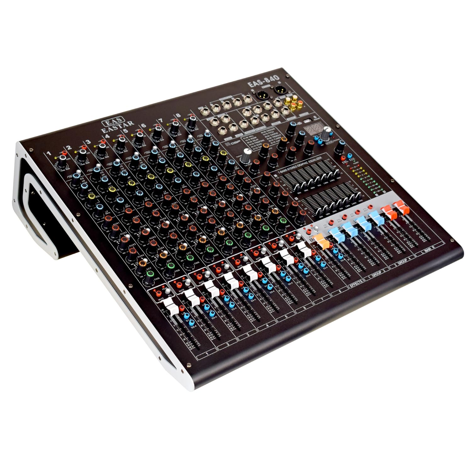 kh 8 Channel Audio Mixer Professional Mixing Console, Aux Path