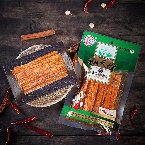 Miniatura 3 de la tiao tiras picantes 4 paquetes de palitos picantes Especialidades chinas Snacks (4.80 oz* 4)..