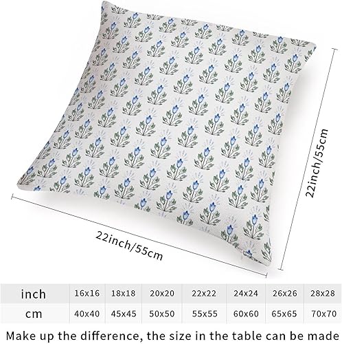 Miniatura 3 de Funda de cojín de lino blanco con diseño botánico floral de Nymphaea Lotus, funda de cojín decorativa para el hogar con cremallera, 22 x 22 pulgadas