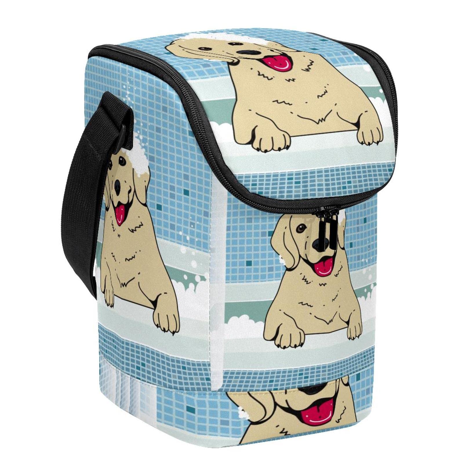 Bolsa de almuerzo porta alimentos con diseño de perro para trabajo y escuela