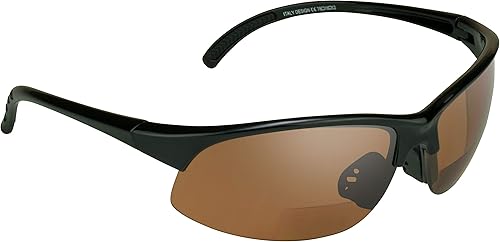 proSPORT BIFOCAL - Lentes de sol tintados para hombre y mujer, alta definición, amarillo ámbar ahumado, +1.50 +1.75 +2.00 +2.25 +2.50