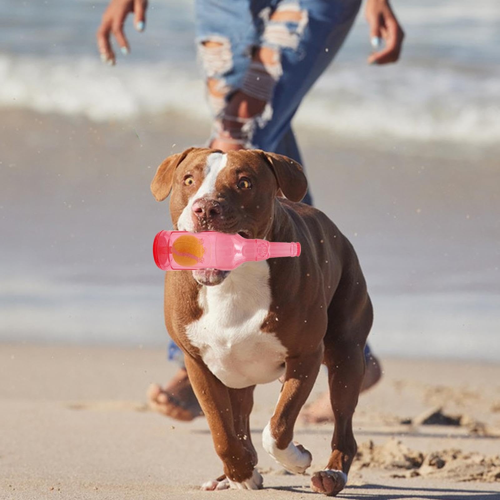 Palla Cigolante Per Cani Piccoli - Giocattolo 7x7 Cm, Colori Assortiti | Divertente E Sicura - Foto 2